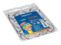 Borracha Mercur Pont Branca 100 Unidade