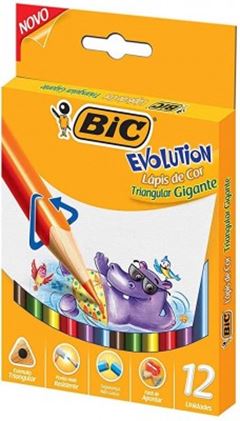 LAPIS COR BIC EVOL TRIANG GIG 12C 891853