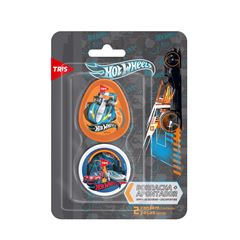 Apontador + Borracha Hot Wheels Cartela Sortido - Tris