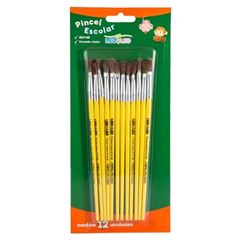 Pincel Escolar Leo&leo com 12 Unidades