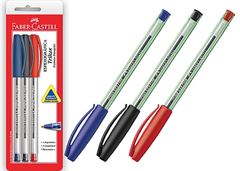 Caneta Faber-Castell Trilux 3 Peças