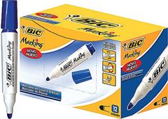 MARCADOR QD BCO BIC 12P. AZ 904401
