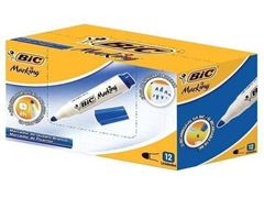 MARCADOR QD BCO BIC 12P. AZ 904401