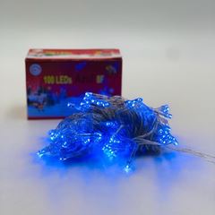 100 LED FIO TRANSP 8F 10M 8W AZUL 85102