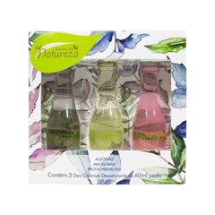 DEO COLONIA NATUREZA 3P 60ML 2546