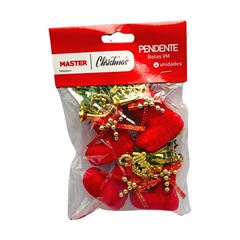 PENDENTE BOTAS C/4 VERM TD-330