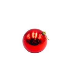Bola Natalina 10cm Lisa Vermelho