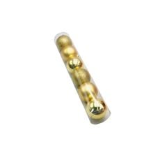 Bola Natalina Glitter 8cm Lisa 6Peças Ouro