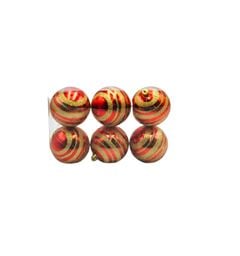 BOLA NAT DECOR 8CM 6P VM/OU MT1755