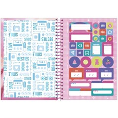 CADERNO 1/4 CD ESP AMIGAS 200F 8074