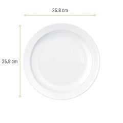 PRATO NAD OPALINE GOURM RASO 25,8CM 5548