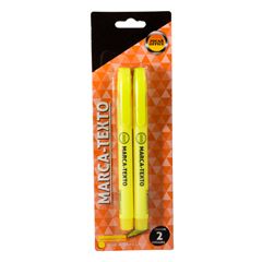 Marca Texto Jocar 2 Peças Amarelo