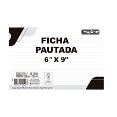 FICHA C/PAUTA SD 6X9 100P 10041