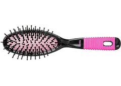Escova Ricca Oval Pq Black/Pink 2408