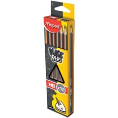 LAPIS GRAFITE MAPED BLACK 12P HB 850021ZV/90ZV