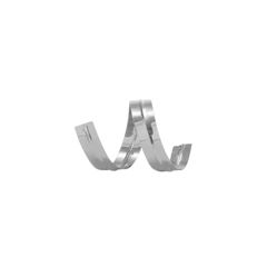 Fecho Prata Crom 100 Peças