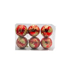 BOLA NAT DECOR 8CM 6P VM 8607 MT1774