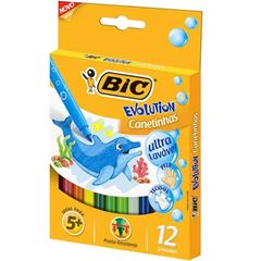 CANETA HIDROG BIC EVOL U LAV 12P 940599