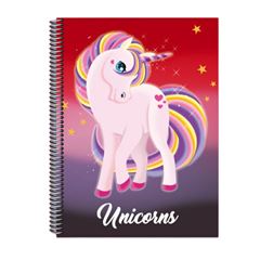 CADERNO CARTOG CD 96F UNICORNS 4872