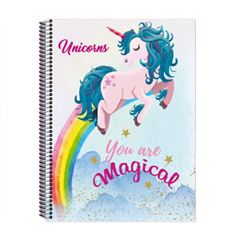 CADERNO CARTOG CD 96F UNICORNS 4872