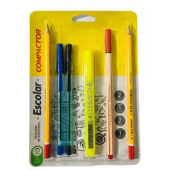 Kit Escolar Compactor 6 Peças
