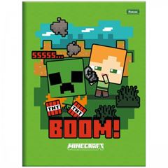 Caderno Brochurao Cd Minecraft 48f 6089