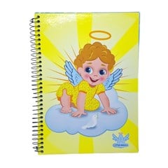 CADERNO CD LITTLE ANGELS 1X1 96F 5052