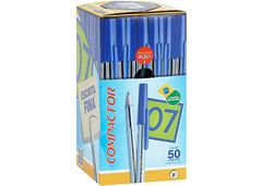 Caneta Compactor 07 Preto 50 Unidades