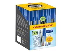 Caneta Compactor 07 Preto 50 Unidades
