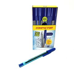 Caneta Compactor 07 Azul 50 Unidades