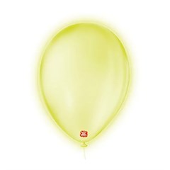 BALAO NEON 9 C/25 AMARELO