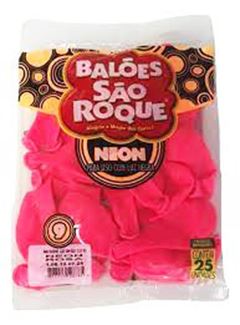 Balao Neon 9 C/25 Rosa