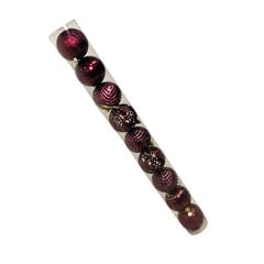 BOLA NAT TEXT 8CM C/9. VINHO PM8252