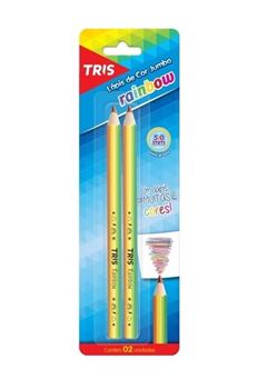 LAPIS COR TRIS RAINBOW 2P JUMBO 691152