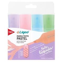MARCA TEXTO TRIS LIQEO 4P PASTEL 691367