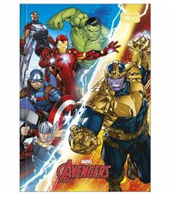 Caderno 1/4 Brochura Avengers 80 Folhas