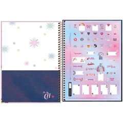 Caderno Capa Dura 16x1 Capricho 256 Folhas