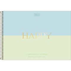 CADERNO CARTOG HAPPY 80F 306291