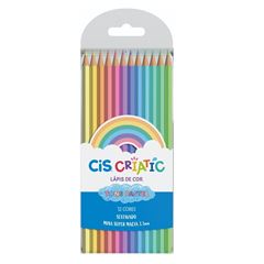 Lápis de Cor Cis Criatic 12 Cores Pasteis