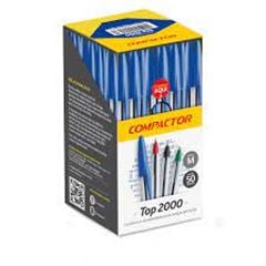 Caneta Compactor 50 Unidades Tok 2000 Azul