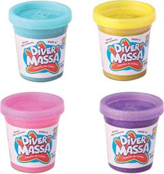 KIT MASSINHA C/GLITER 4P 8123