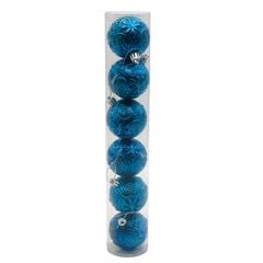 BOLA NAT TEXT/FOLHA/FLOR 6CM C/6 PM8271