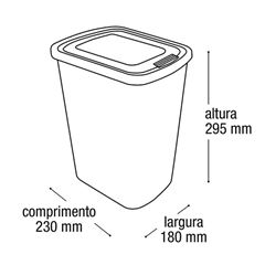 Lixeira Click Arqplast