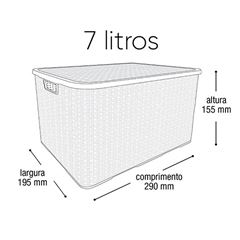 ORGANIZADOR RATTAN ARQ 07 PTO 25588