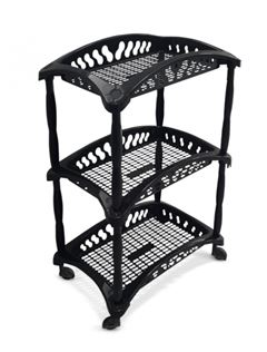 Fruteira Plastica 3 Cestos- Organizador Vertical Triplo