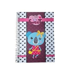 CADERNO CD SWEET BABIES 1X1 96F 5499
