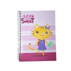 CADERNO CD SWEET BABIES 1X1 96F 5499