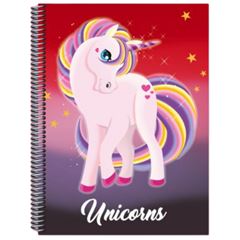 CADERNO CD 1/4 UNICORNS 200F 5182