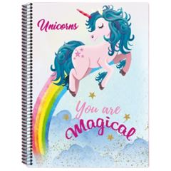CADERNO CD 1/4 UNICORNS 200F 5182