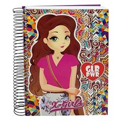 CADERNO CD X-GIRL 1X1 80F 5743